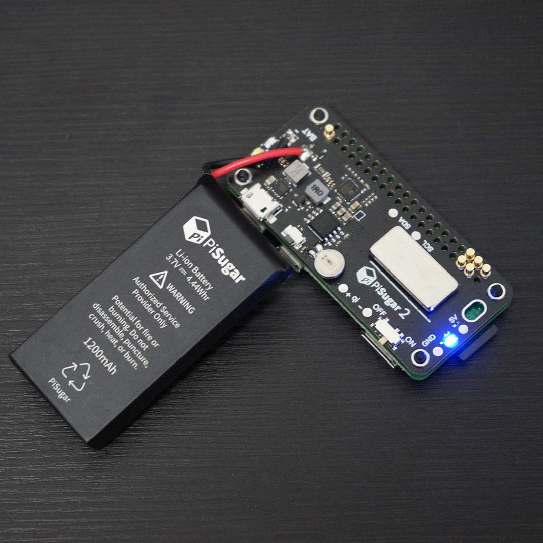 Pisugar 2 Portable 1200 mAh UPS Lithium Battery Power Module for Raspberry Pi-Zero W/WH Model Access