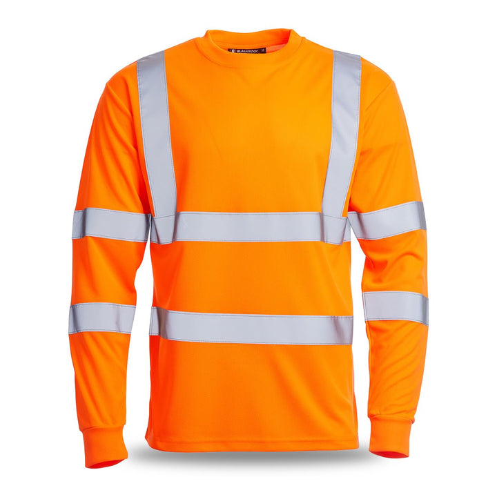 Blackrock Warnschutz-Langarm-T-Shirt 3XL Rail Orange, 3XL Rail Orange