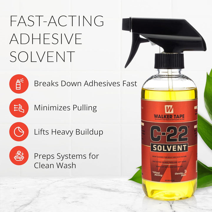 C 22 Adhesive Solvent. Oil base 12 oz. spray glue wig cleaner by Unknown