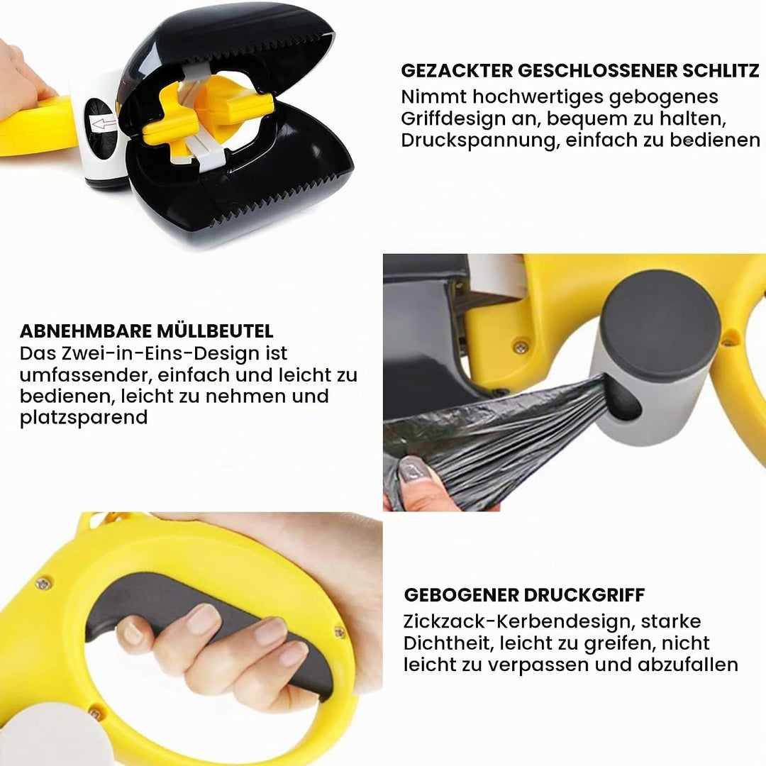 MAGIC SELECT 𝗛𝘂𝗻𝗱𝗲𝗸𝗼𝘁𝘀𝗰𝗵𝗮𝘂𝗳𝗲𝗹𝗻. Ungiftiger Kotschaufel aus ABS, Leicht und Langlebig, mit Haken und