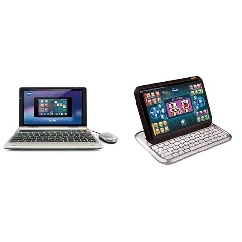 VTech Genio Lernlaptop – Lerncomputer mit Internetzugang, Textprogramm und Lerninhalten zu Buchstabe