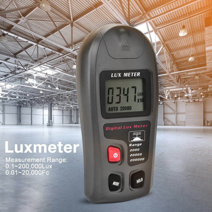 MT-30 Digital Luxmeter, Tragbare Photometer Belichtungsmesser LCD Display Bereich bis zu 200.000 Lux