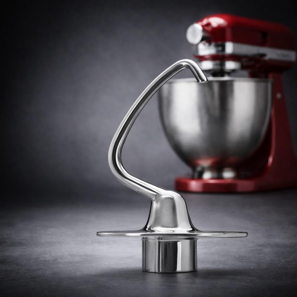 Edelstahl Knethaken K45DH für KitchenAid Küchenmaschine – 100% 304 Edelstahl – Spülmaschinengeeignet