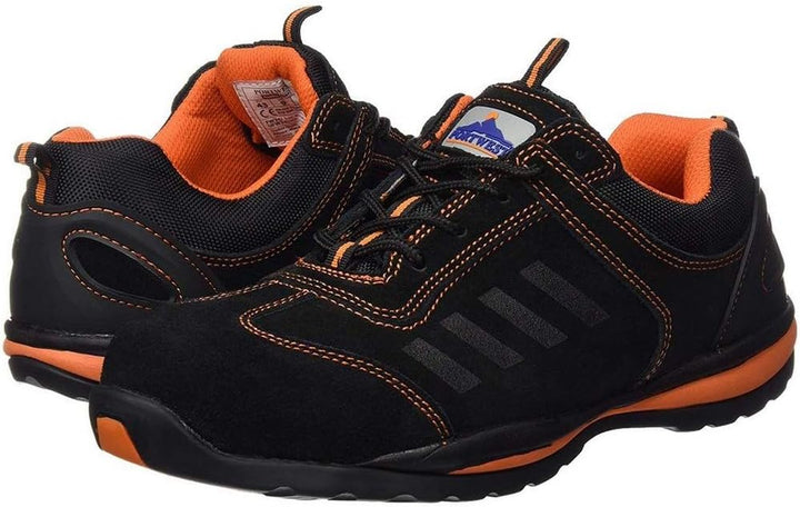 Portwest Steelite Lusum Sicherheits-Trainer S1P HRO, Grösse: 45, Farbe: Orange, FW34ORR45 45 EU Oran