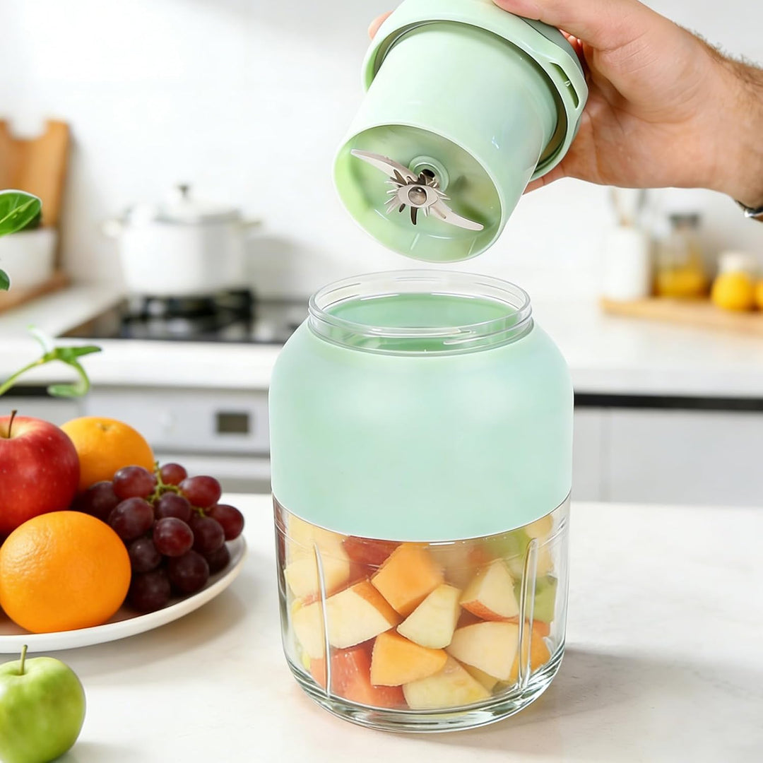 FARYODI Mixer To Go, Tragbarer Entsafter, Tragbarer Mixer, Smoothie Maker To Go, 1200ml Mixbecher fü