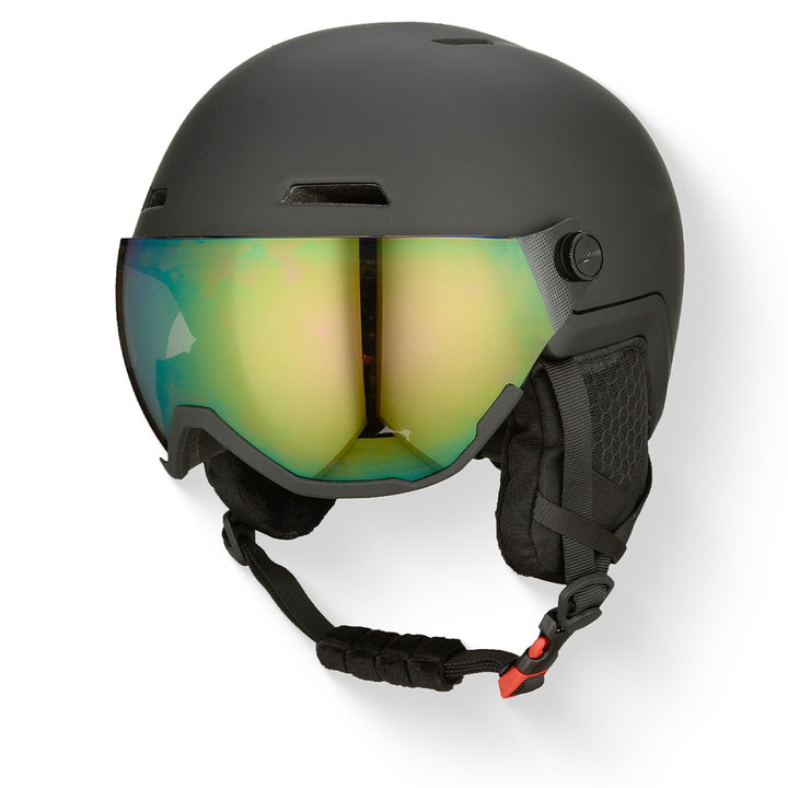 GOOFF Xtreme Skihelm mit Visier – Skihelm inklusive Skibrille – Belüftung auch mit Handschuhen am He
