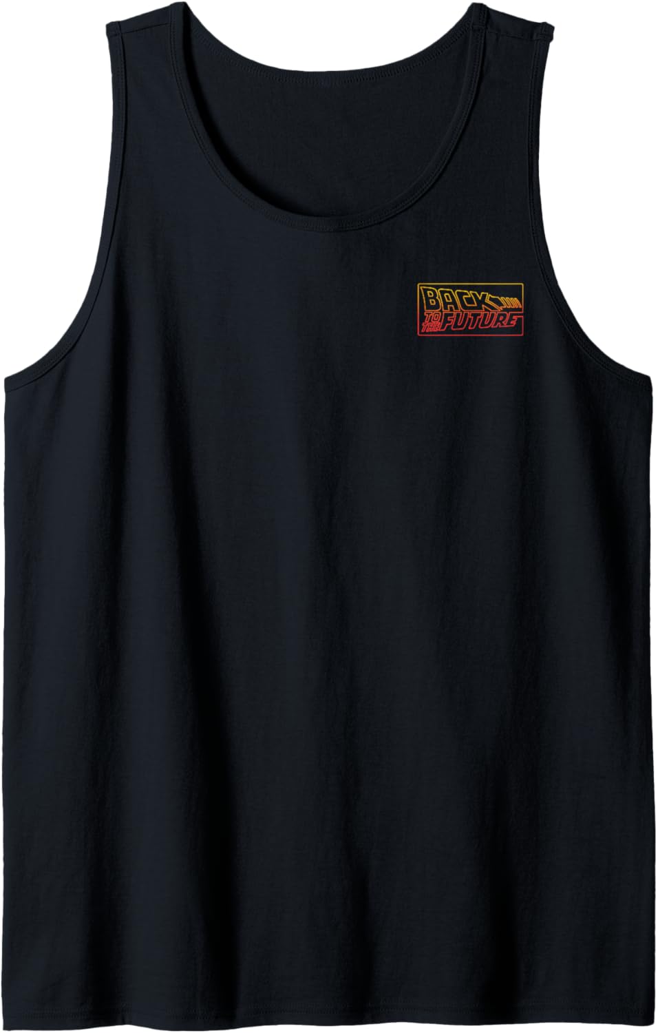 Back To The Future Gradient Line Art Tank Top
