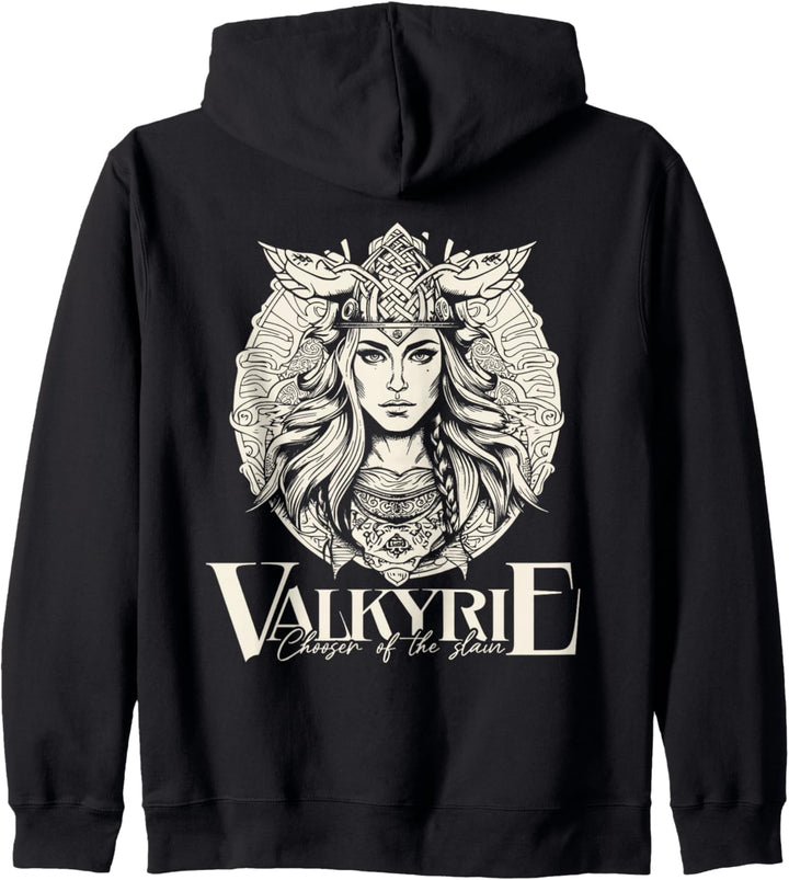 Wikinger Walküre Nordisch Nordische Mythologie Krieger Schild Jungfrau Kapuzenjacke
