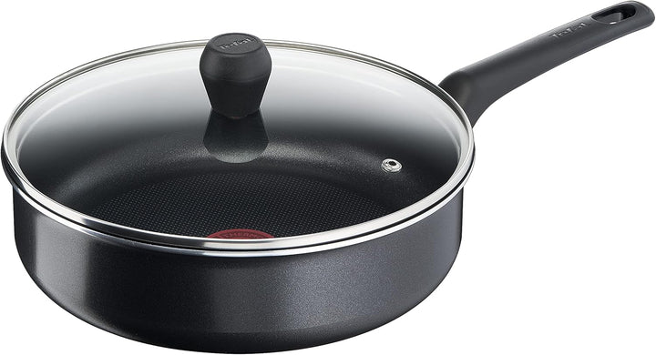 Tefal B55532 Easy Cook & Clean Schmorpfanne 24 cm | inkl. Glasdeckel | Antihaftversiegelung | sicher