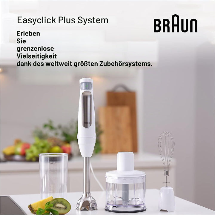 Braun Household Hogar MultiQuick 7 Armmixer, Spritzschutz-Technologie, spülmaschinenfest, BPA-freier