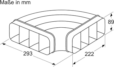 Siemens Installationszubehör 90° Flachkanalbogen horizontal