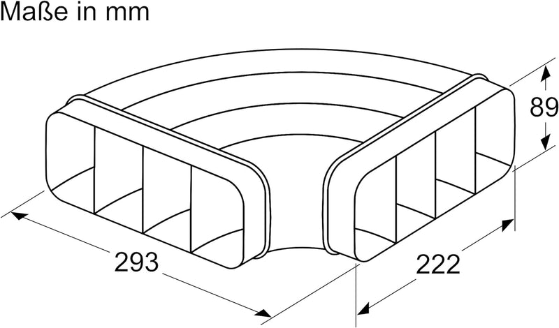 Siemens Installationszubehör 90° Flachkanalbogen horizontal