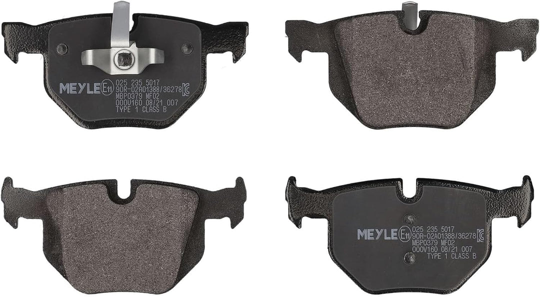 Meyle 025 235 5017 Bremsbelagsatz, Scheibenbremse