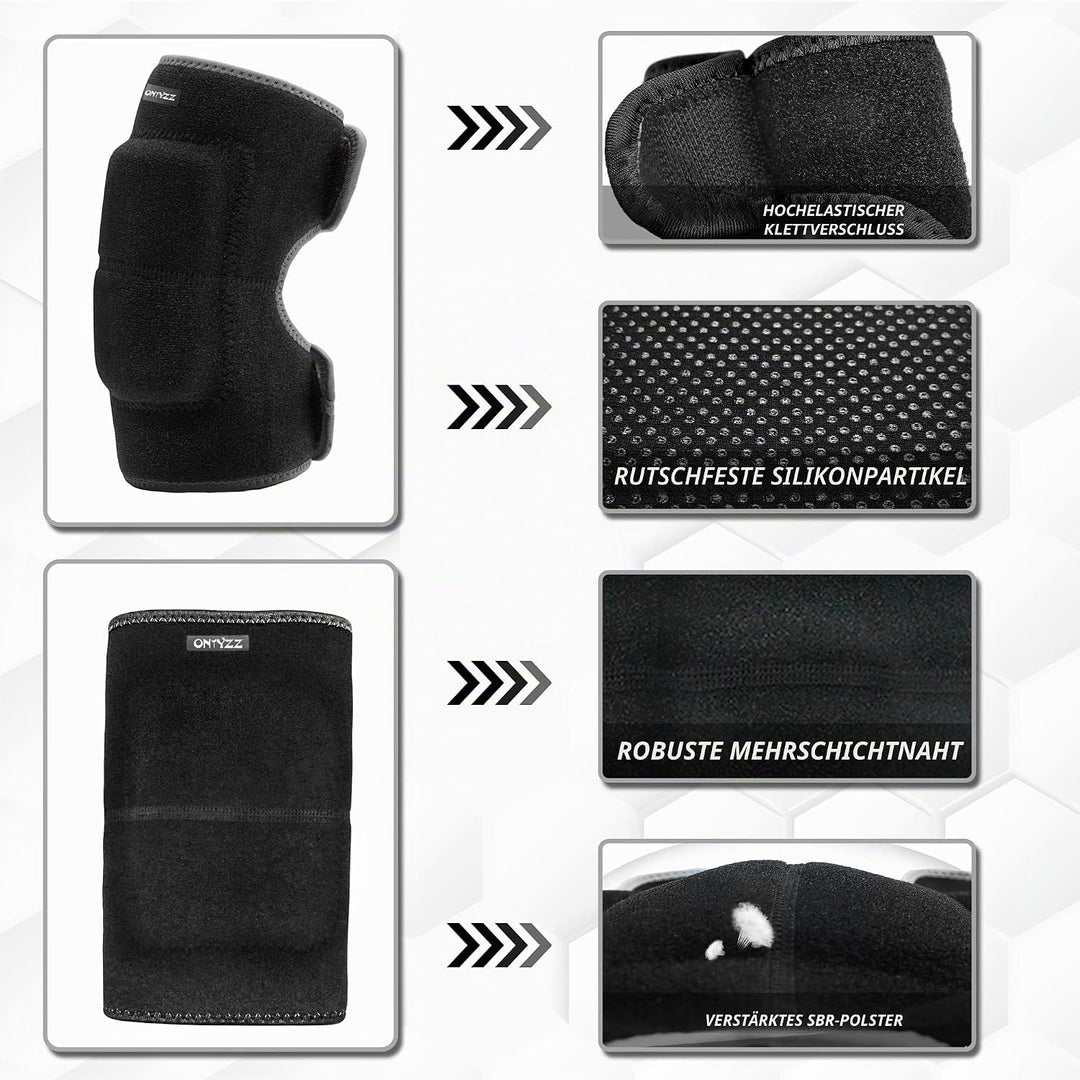 ONTYZZ Kinder Knieschützer Jungen Mädchen Einstellbar Weich Knieschoner mit Verdickten SBR Pad Guard