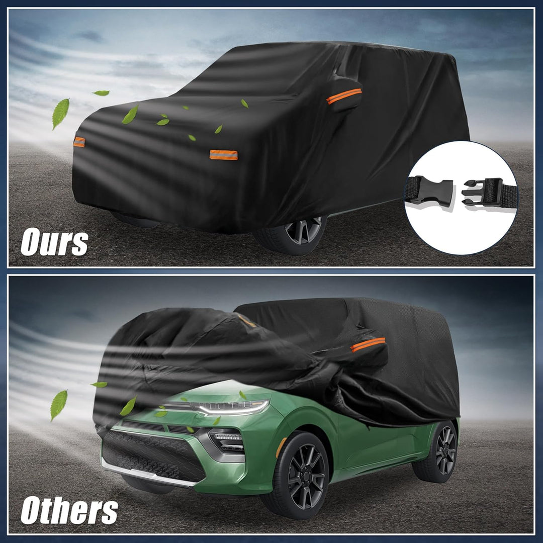 X AUTOHAUX Durable Autoabdeckung für Kia Soul (2009-2025) - Wasserdicht, Winddicht und Allwetterschu