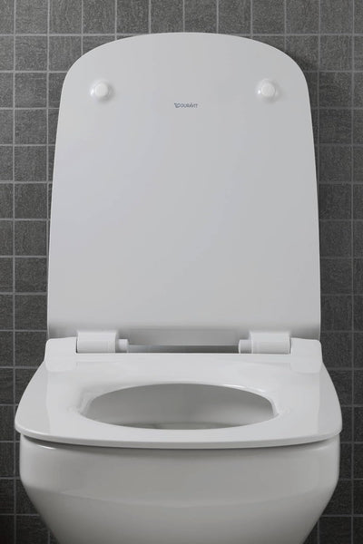 Duravit WC-Sitz DuraStyle, Toilettendeckel mit Absenkautomatik, Klodeckel aus Urea-Duroplast, mit Ed