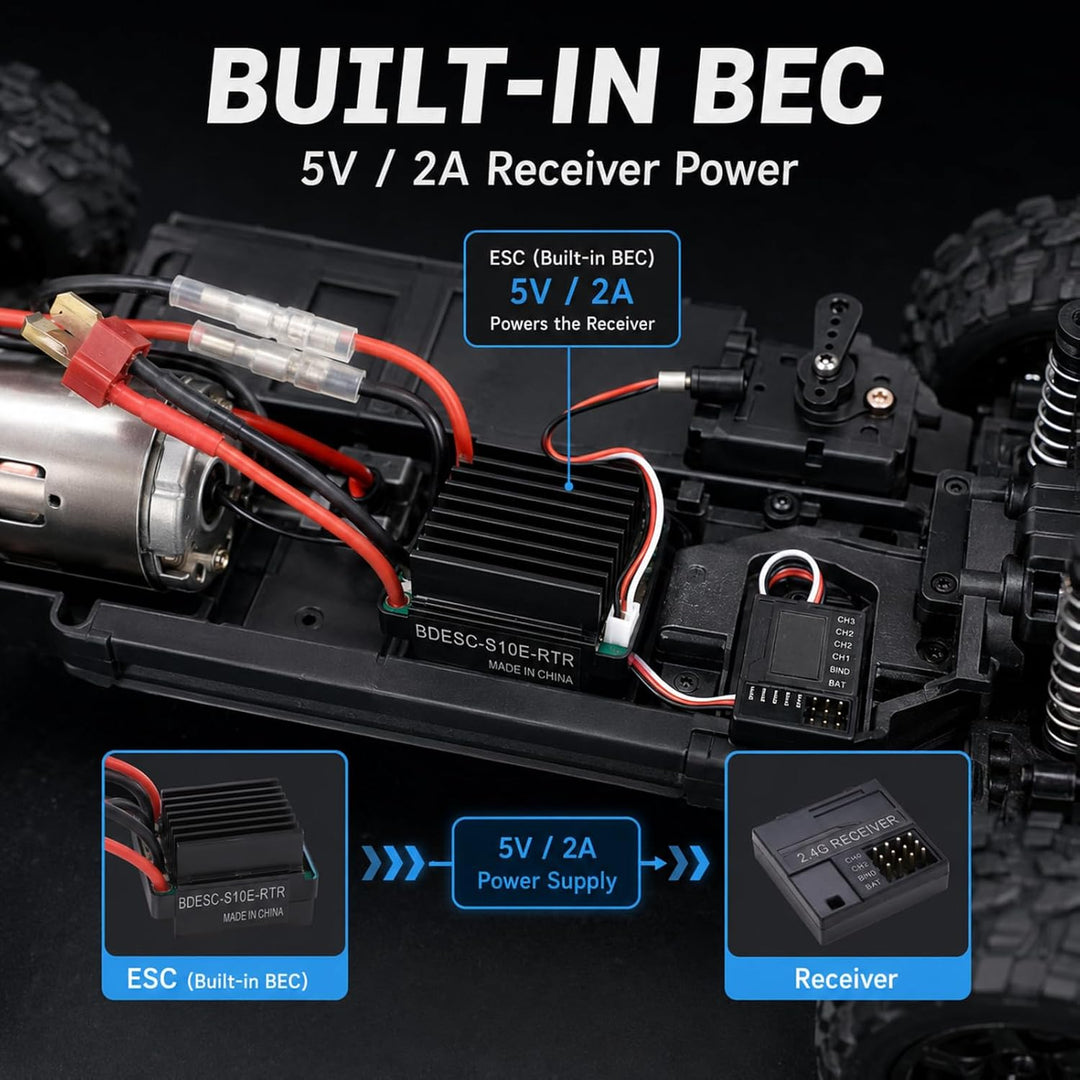 60A ESC Speed Controller gebürstet doppelte Weise T Stecker ESC ESC -Speed -Controller RC -Autob