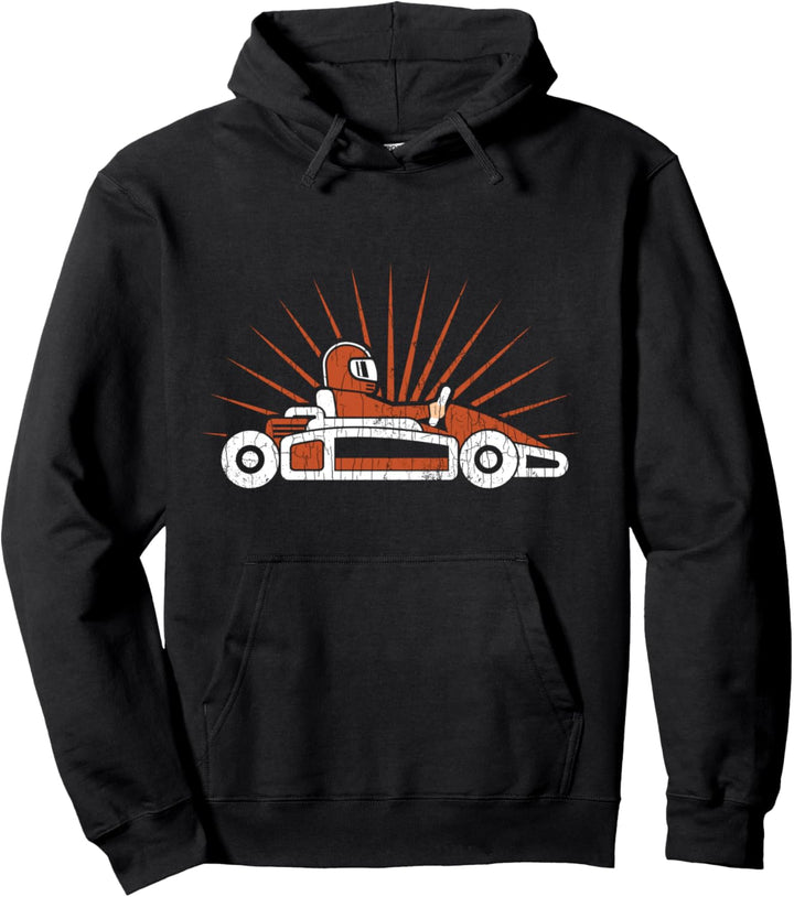 Go Kart Fahrer Funny Racer Karting Racing Grafik Pullover Hoodie