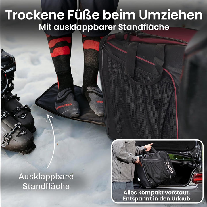 Otaro Skischuhtasche mit Helmfach | Skitasche für Skischuhe, Helm & Zubehör | > 60.000 begeisterte K