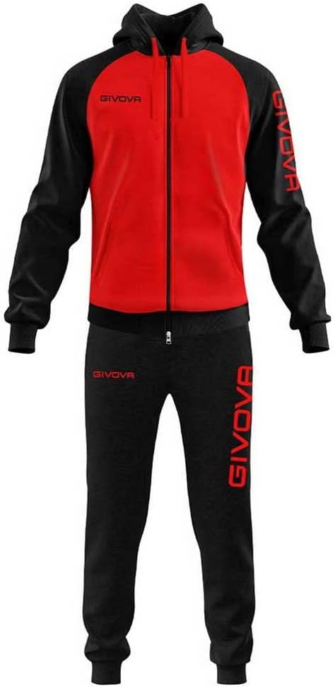 givova Herren Lf33-1210-3xl Overall, rot/schwarz, XXXL