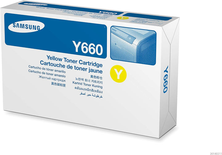 Samsung CLP-Y660B/ELS Original Toner (Hohe Reichweite, Kompatibel mit: CLP-610/CLP-660/CLX-6200/6210