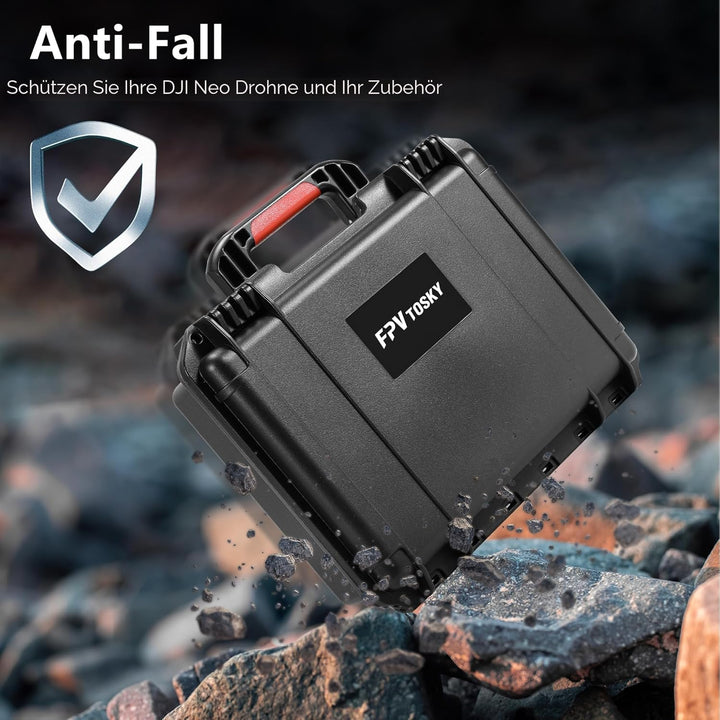 FPVtosky NEO Koffer wasserdichte Hartschalenkoffer für DJI NEO Zubehör, Reise Koffer für DJI NEO Fly