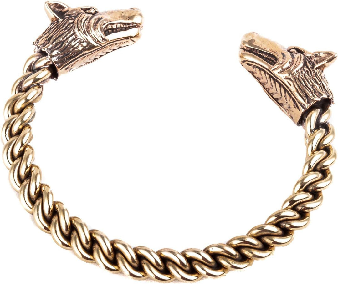 Windalf Wikinger Damen Armreif STARK Ø 5.6 cm Skandinavischer Armschmuck Handarbeit Bronze