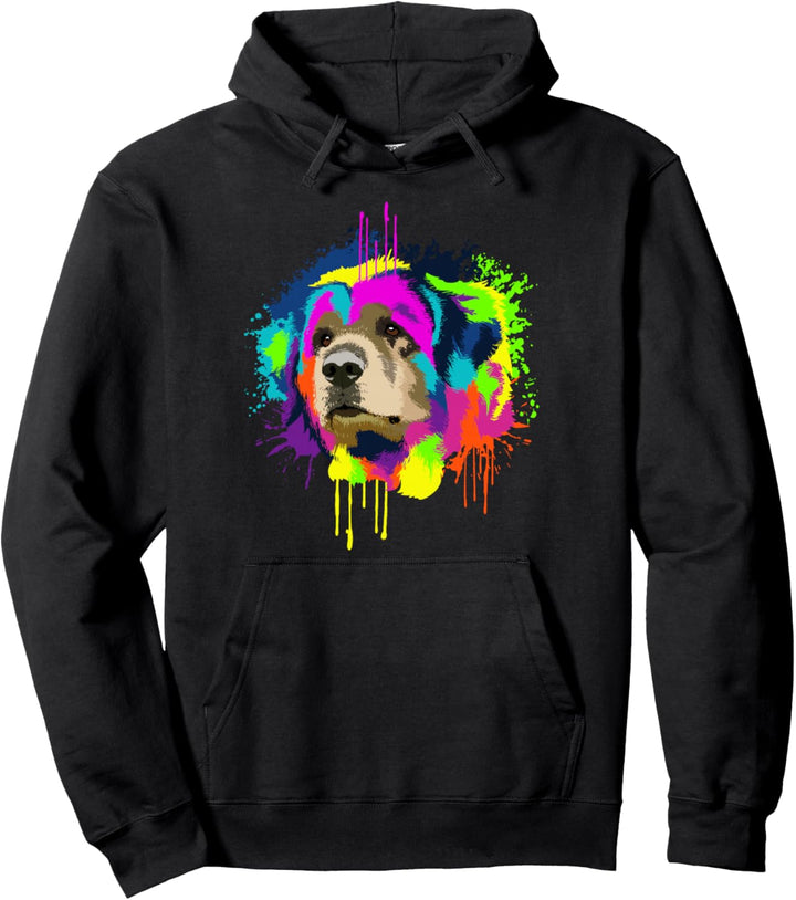 Splash Art Leonberger Hundehalter Geschenkidee Hunde Pullover Hoodie