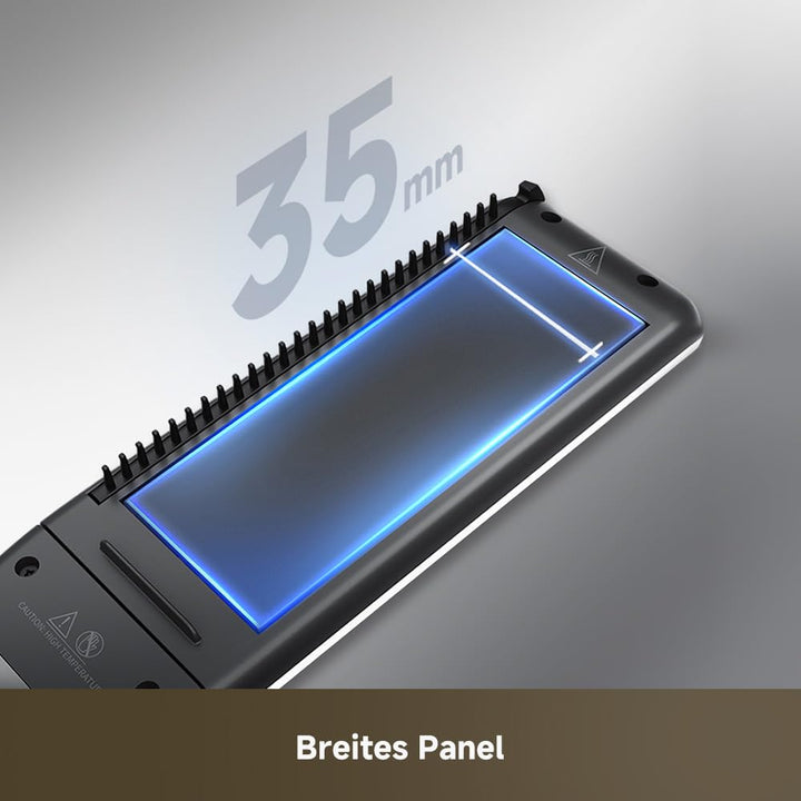dreame AuraSteam Straight, Glätteisen, glatte und lockige Frisuren, vergrössertes Panel, flexible 3D