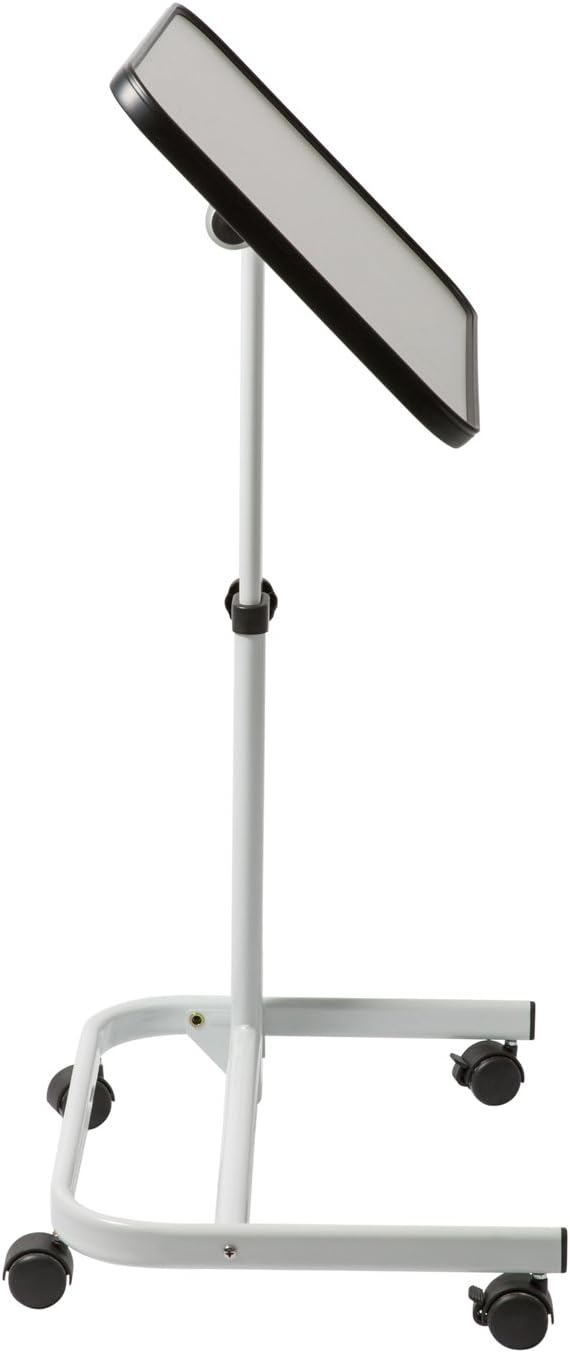 FabaCare Beistelltisch Luxus, stufenlos höhenverstellbarer Pflegetisch, Betttisch auf Rollen, Tisch