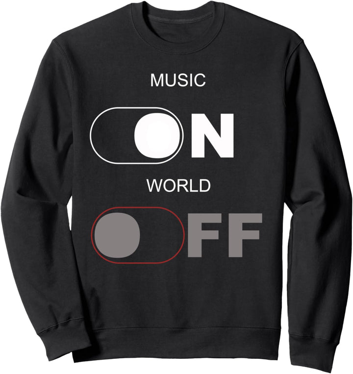Musik ON World Off, Fun Music Lover und Musikproduzent Sweatshirt