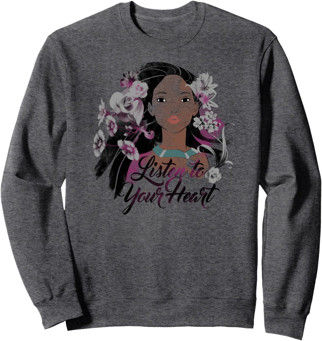 Disney Pocahontas Floral Watercolors Sweatshirt
