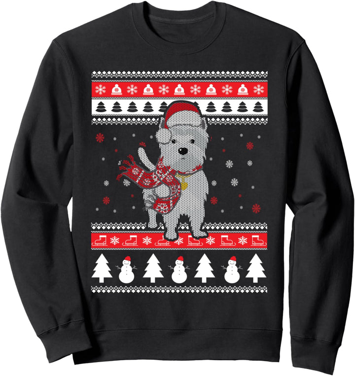 Westie Lustiger Hund Hässliche Weihnachten Geschenk Sweatshirt