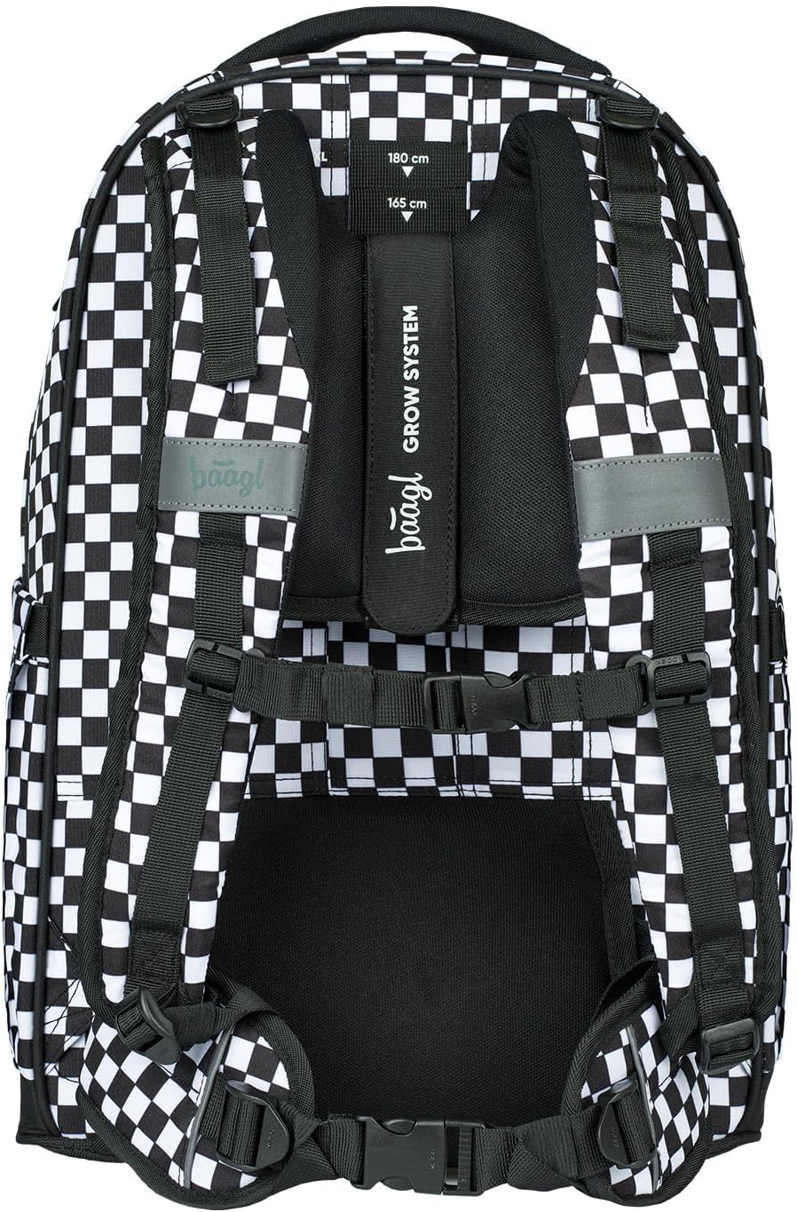 Baagl Schulrucksack für Jungen Mädchen Teenager - Skate Max - Skateboard Rucksack - Kinderrucksack m