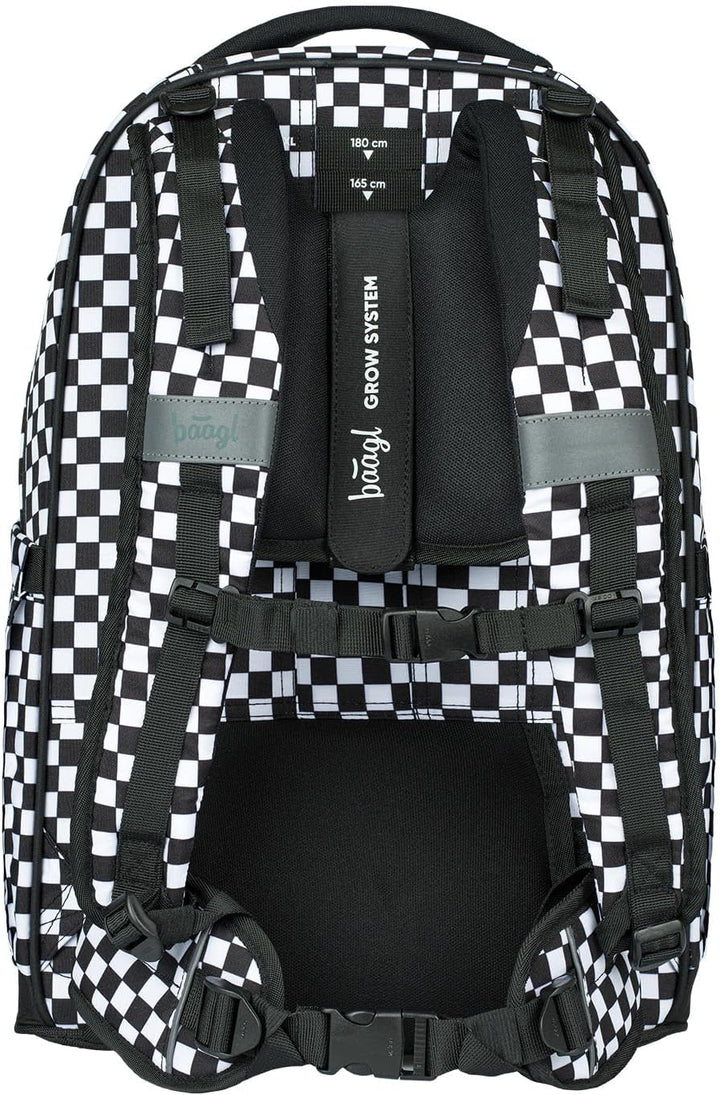 Baagl Schulrucksack für Jungen Mädchen Teenager - Skate Max - Skateboard Rucksack - Kinderrucksack m