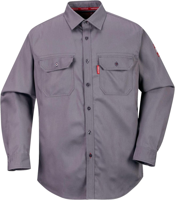Portwest Bizflame 88/12 Hemd, Grösse: XXXL, Farbe: Grau, FR89GRRXXXL Grau 3XL, Grau 3XL