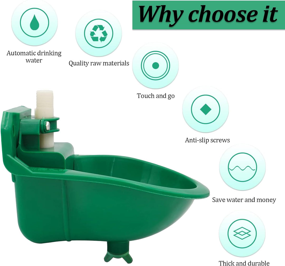 Automatische Tränkebecken für Schafe, ViehträNken mit Abflusslöchern, Automatische Wasserversorgung