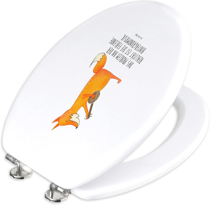 Mr. & Mrs. Panda Motiv WC Sitz Fuchs Gitarre - Geschenk, Toilette, Musik, Klodeckel, Toilettendeckel