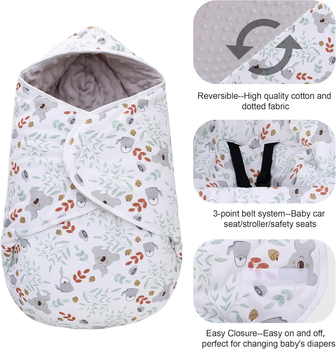Einschlagdecke Babyschale für Winter Buggy Universal Fusssack Babydecke Baumwolle Baby Pucksack für