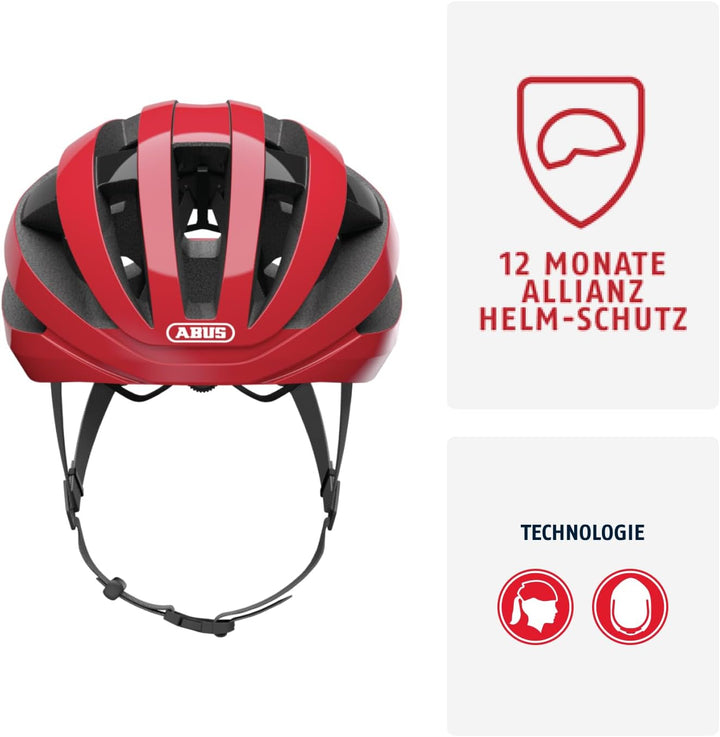 ABUS Rennradhelm Viantor - Sportlicher Fahrradhelm für Einsteiger - für Damen und Herren M (52-58 cm