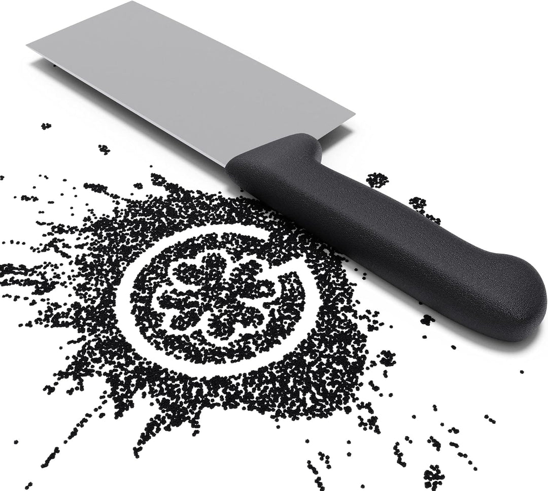 Giesser seit 1776 - Made in Germany - schwarz, Basic Black, Klinge 17 cm, rutschfest, Hackmesser spü