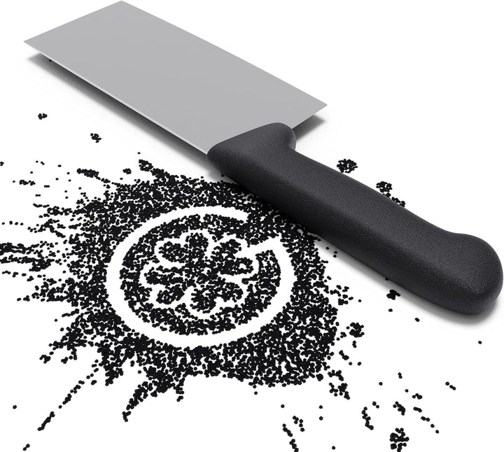 Giesser seit 1776 - Made in Germany - schwarz, Basic Black, Klinge 17 cm, rutschfest, Hackmesser spü