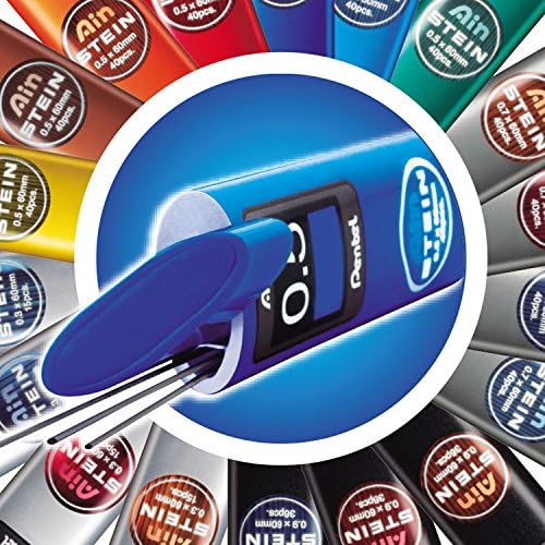 Pentel Ain STEIN C275 Feinmine, 40 Minen je Dose, 0.5 mm, Härtegrad 2H (12 Dosen) 1 stück (12er Pack