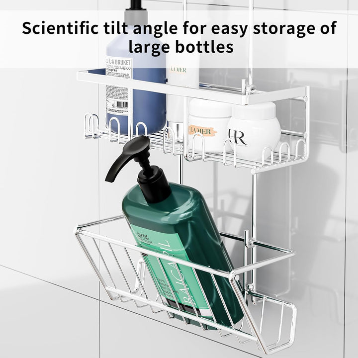 HouseUp Duschablage zum hängen Duschregal Ohne Bohren - Shampoo Halterung für Dusche Duschkorb Badez