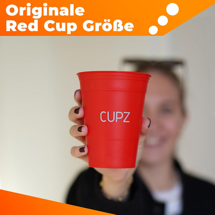 CUPZ - ESTD. 2022 - Becher Set 22 Hartplastikbecher - Wiederverwendbar und Spülmaschinenfest - Perfe