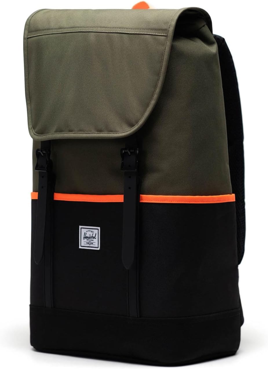 Herschel Unisex Retreat Pro Tasche Einheitsgrösse Ivy Green/Black/Shocking Orange, Einheitsgrö&