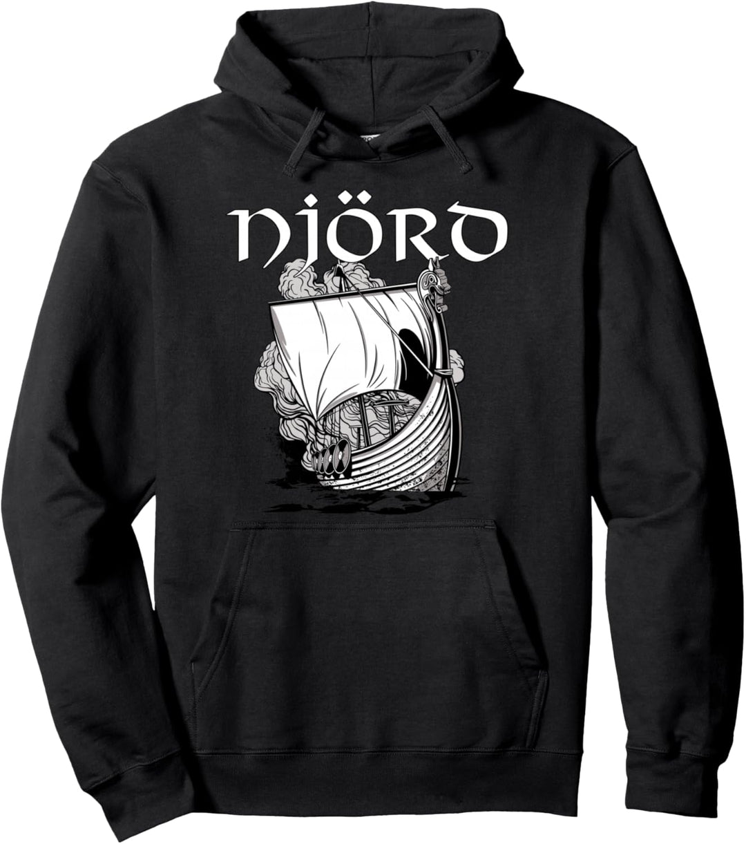 Seefahrer Segler Njord Nordischer Gott des Meeres Wikinger Pullover Hoodie