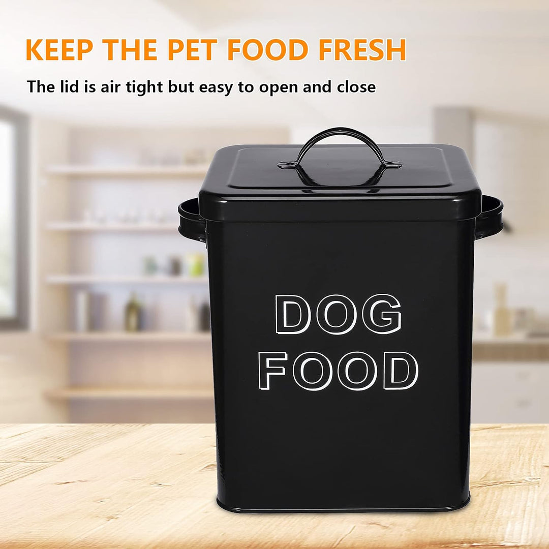Pethiy Hundefutter hundeleckerli aufbewahrung Box, 6.5 Liter Metall hundefutter Box Aufbewahrungdose