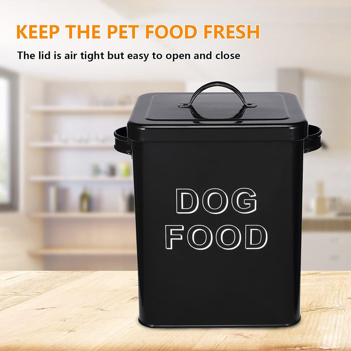 Pethiy Hundefutter hundeleckerli aufbewahrung Box, 6.5 Liter Metall hundefutter Box Aufbewahrungdose