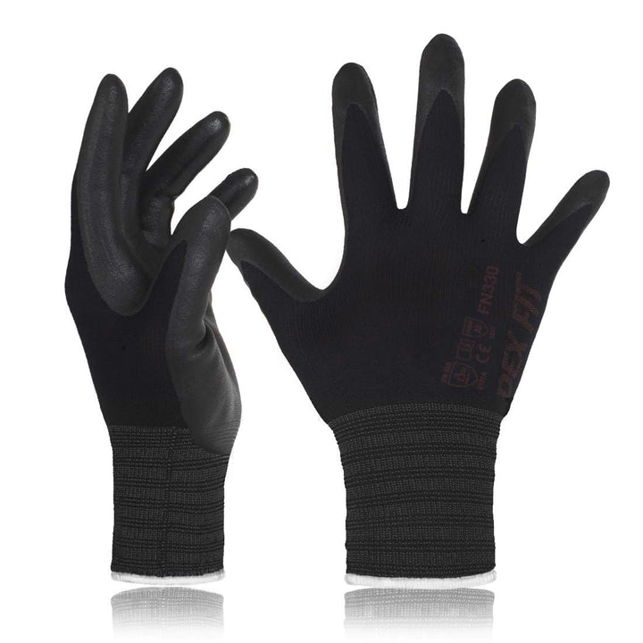 DEX FIT Arbeitshandschuhe FN330, 3D Comfort Stretch Fit, Power Grip, mit Strapazierfähigem Schaumnit